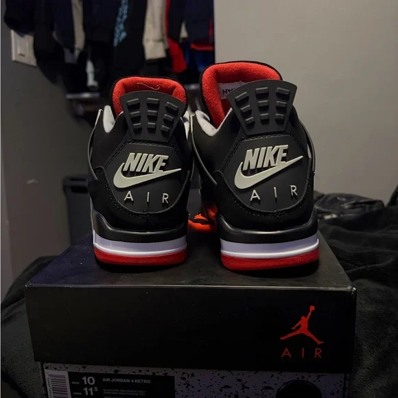 Jordan Black and Red Sneakers